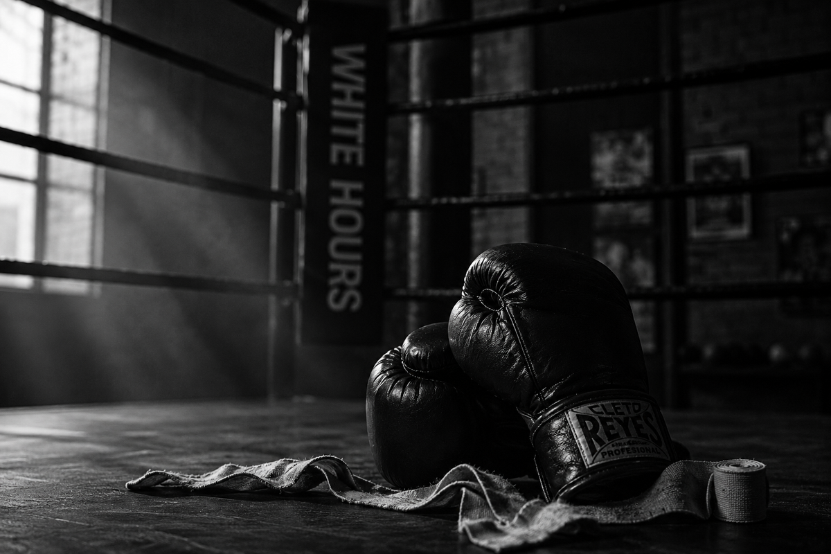 White Hours boxing training story image